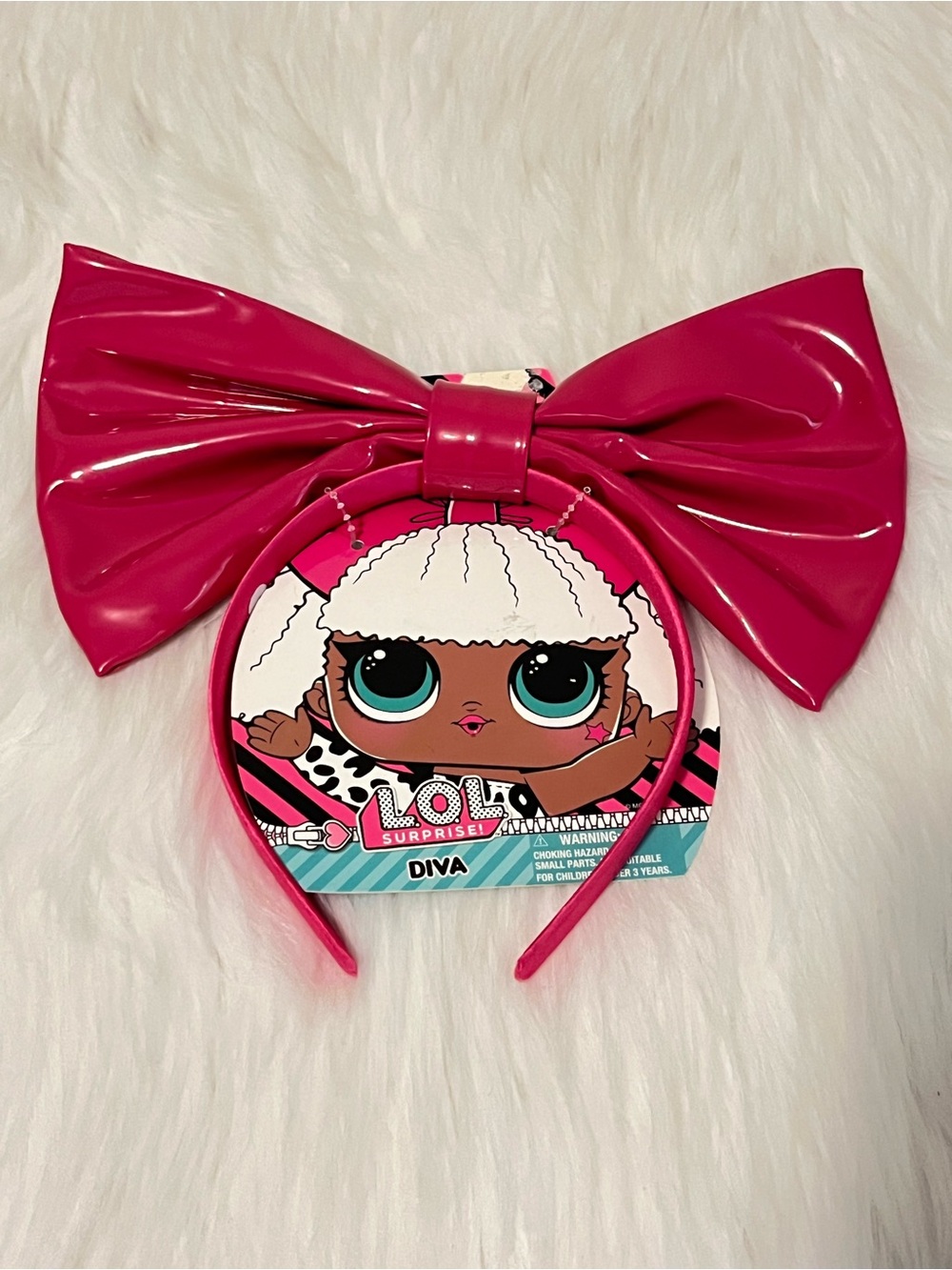 L.O.L. Surprise Diva Jumbo Pink Bow Headband NWT